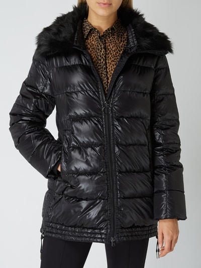 Marc Cain Daunenjacke Mit Fake Fur Black Online Kaufen