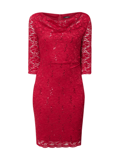 Vera Mont Cocktailkleid Aus Floraler Spitze Pink Online Kaufen