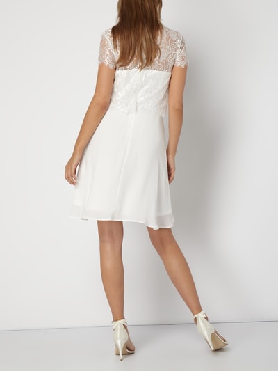 Vero Moda Kleid Aus Chiffon Mit Floraler Spitze Offwhite Online Kaufen