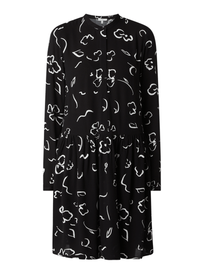 Jake S Casual Kleid Mit Allover Muster Black Online Kaufen