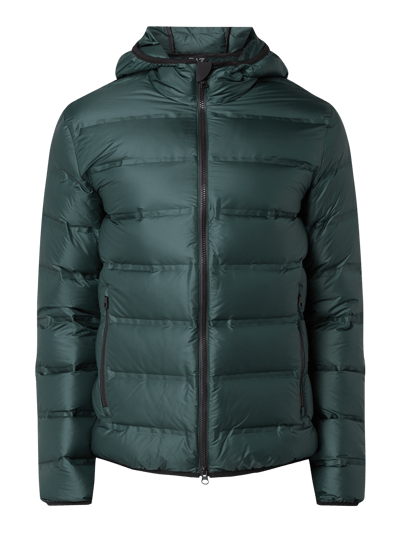 EA7 Emporio Armani Daunenjacke Mit Kapuze Dunkelgruen Online Kaufen