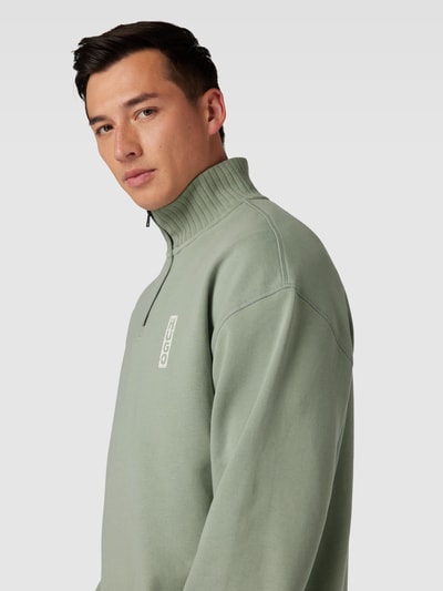 Hugo Sweatshirt Mit Stehkragen Modell Dutzagata Mint Online Kaufen