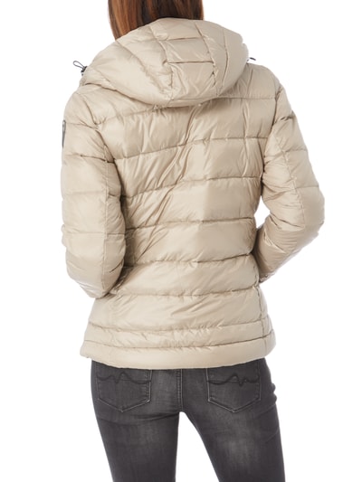 Blauer Usa Light Daunenjacke Mit Kapuze Beige Online Kaufen