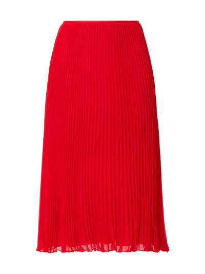 Polo Ralph Lauren Midi Rock Aus Chiffon Mit Plisseefalten Rot Online