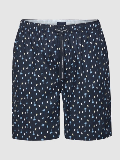 Tom Tailor Pyjamabroek Met Labeldetails In Donkerblauw Online Kopen P C