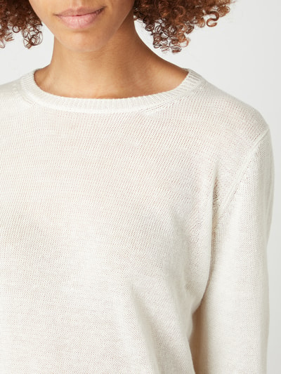 Weekend Max Mara Pullover Aus Leinen Modell Canarie Weiss Online Kaufen