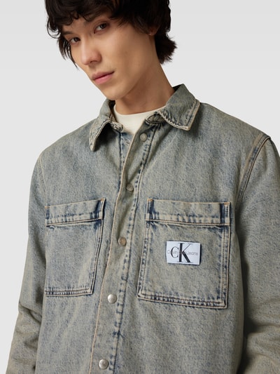 Calvin Klein Jeans Regular Fit Vrijetijdsoverhemd In Denimlook In