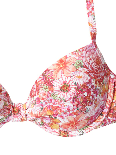 Esprit Bikini Oberteil mit wattierten Cups und Bügeln pink online kaufen