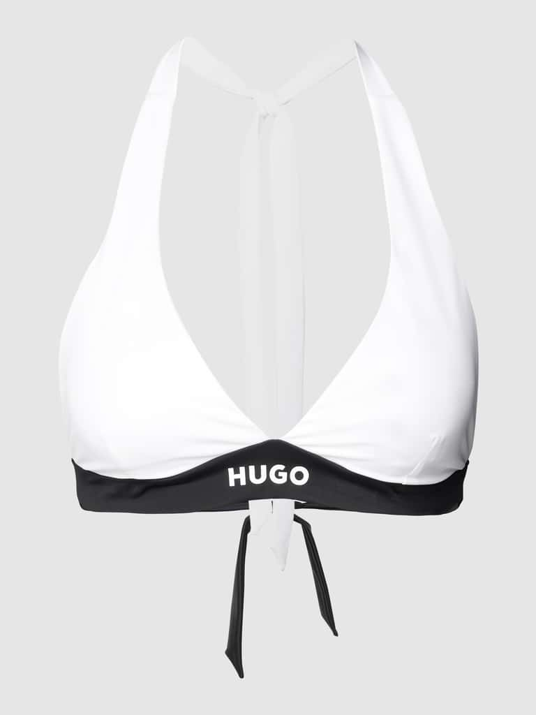 Hugo Bikini Oberteil Mit Neckholder Modell Halterneck Pure Wei