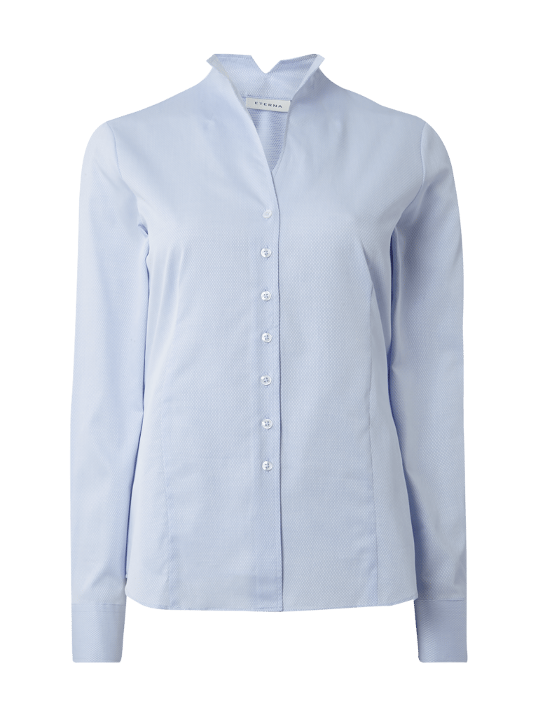 Eterna Bluse Mit Kelchkragen B Gelleicht Bleu Online Kaufen