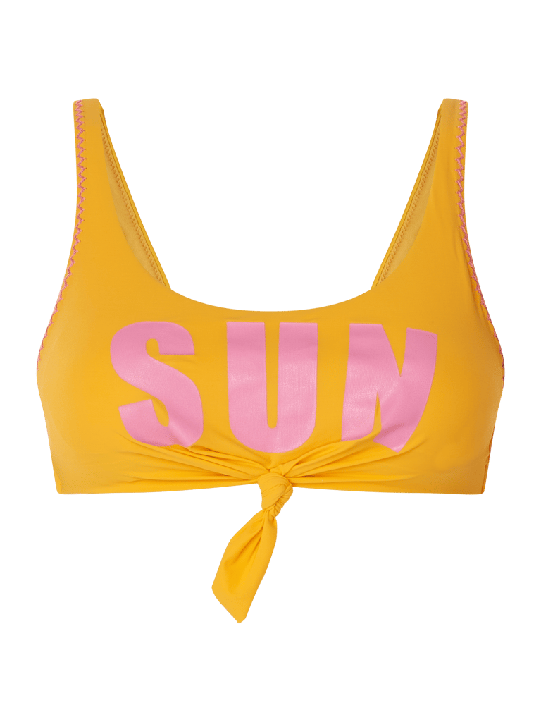 Banana Moon Bikini Oberteil Mit Knotendetail Gelb Online Kaufen