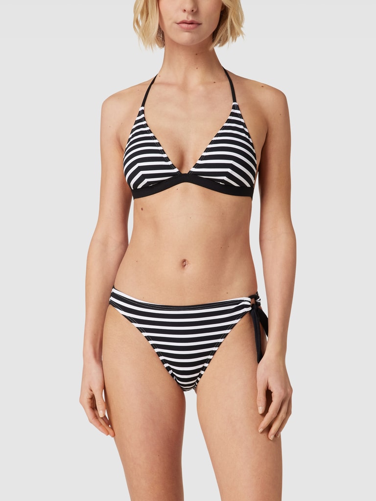 Esprit Bikini Hose Mit Streifenmuster Modell RCS Mini Brief Black