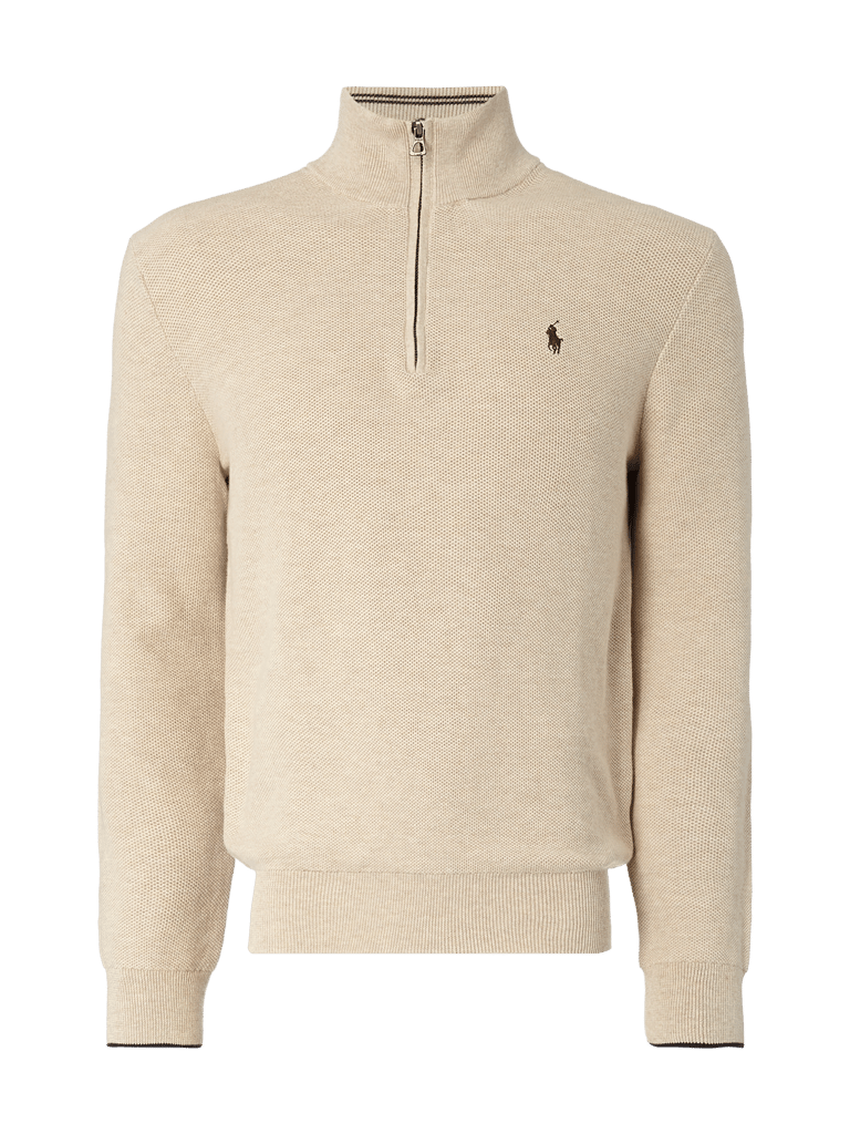 Polo Ralph Lauren Troyer Mit Logo Stickerei Sand Melange Online Kaufen