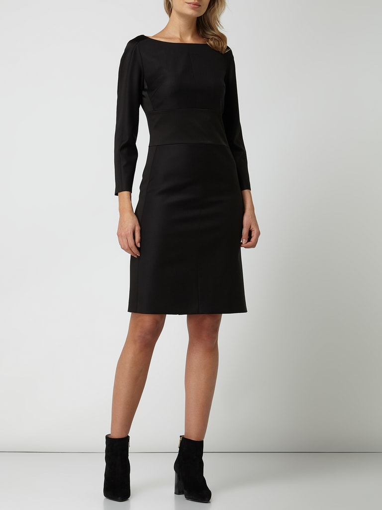 Boss Black Women Kleid Mit Dreiviertel Rmeln Modell Denalyn Black