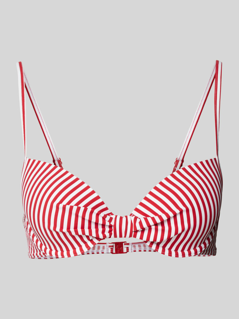 Esprit Bikini Oberteil Mit Streifenmuster Modell Silvance Rot