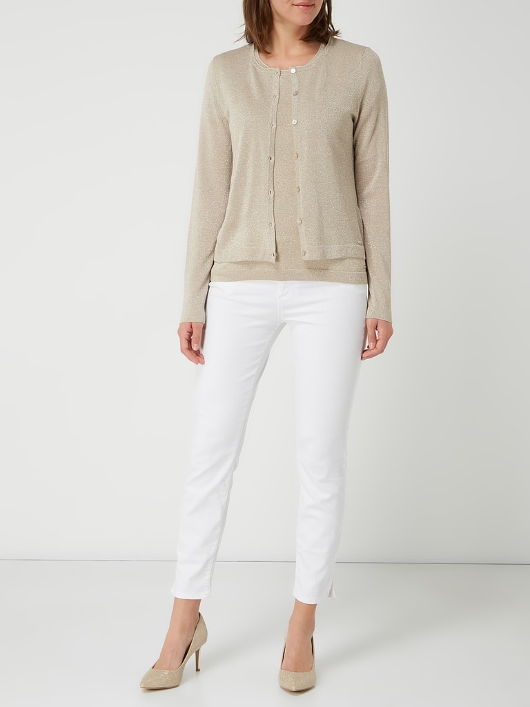 Jake S Collection Cardigan Mit Effektgarn Sand Online Kaufen