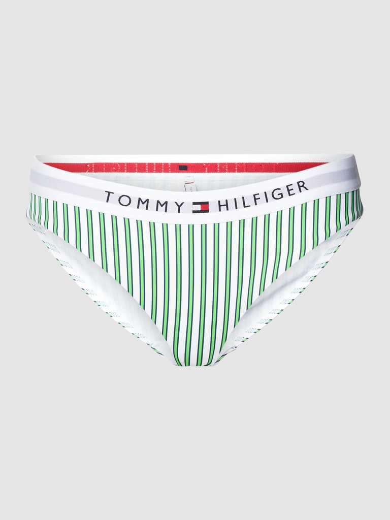 Tommy Hilfiger Bikini Slip Mit Streifenmuster Gruen Melange Online Kaufen