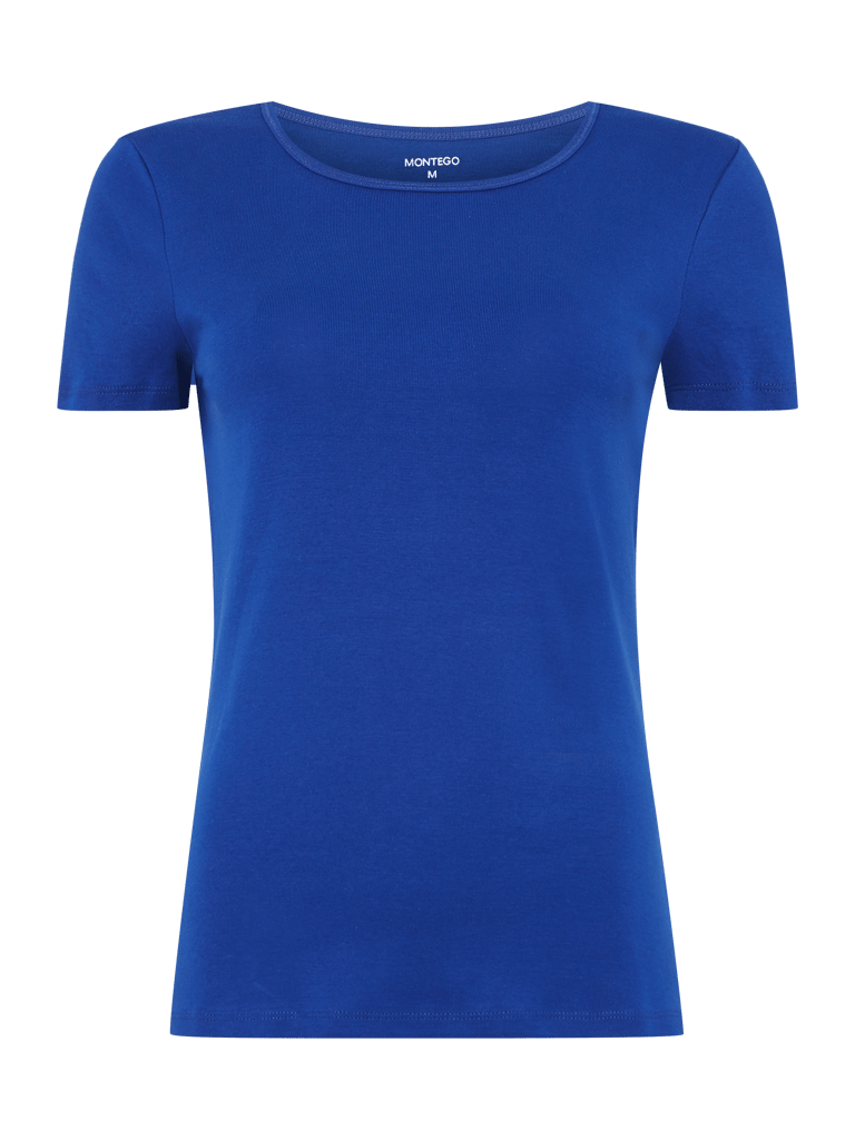 Montego T Shirt Aus Reiner Baumwolle Violett Online Kaufen