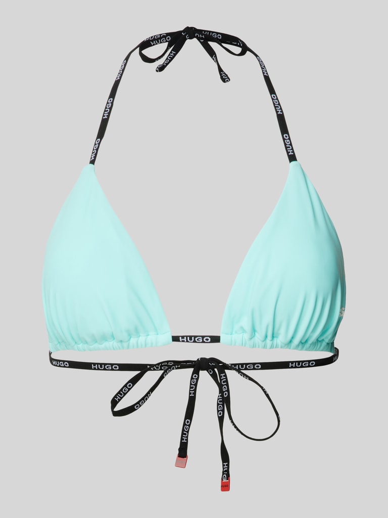 HUGO Bikini Oberteil In Triangel Form Modell PURE Blau Online Kaufen