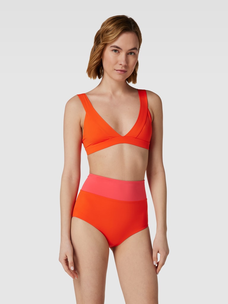 Mymarini Bikini Oberteil In Two Tone Machart Modell LADY TOP Orange