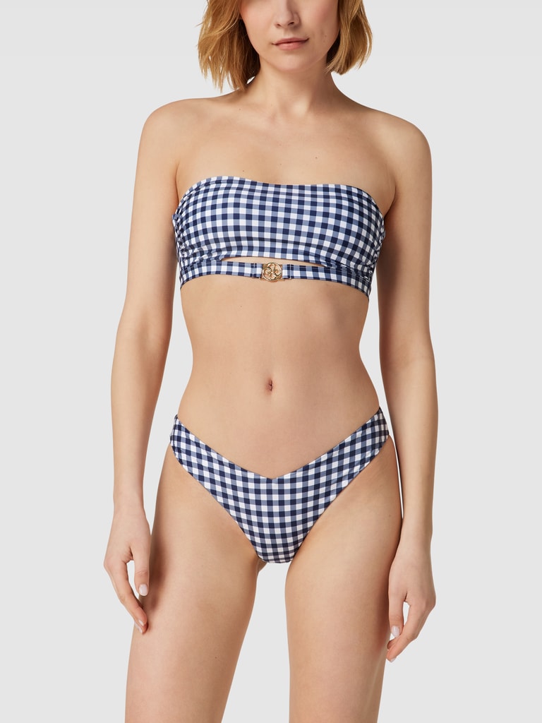 Guess Bikini Oberteil Mit Vichy Karos Marine Online Kaufen