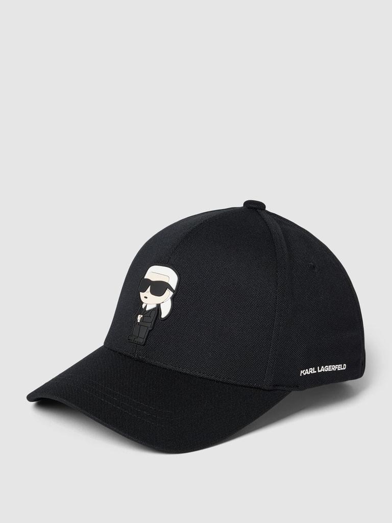 Karl Lagerfeld Basecap Mit Motiv Und Logo Patch Black Online Kaufen