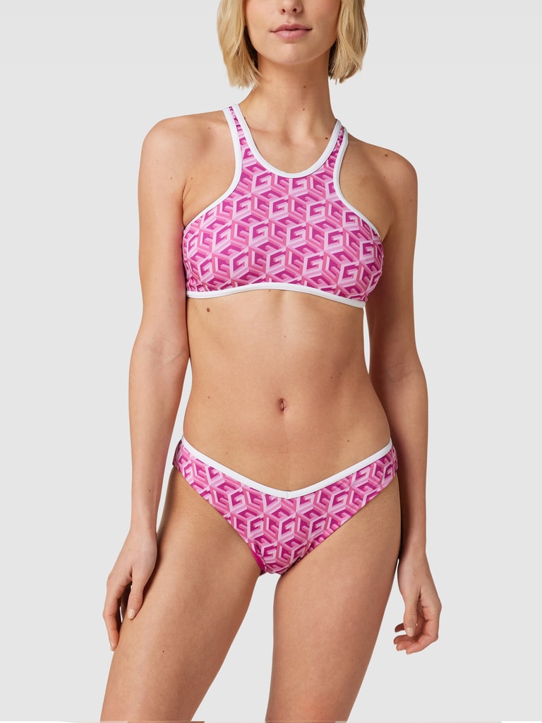 Guess Bikini Oberteil Mit Racerback Modell Sporty Chic Pink Online