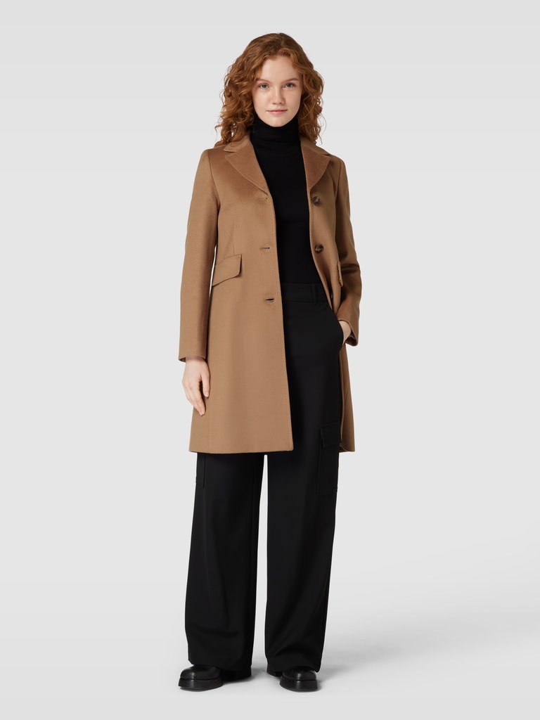 Weekend Max Mara Mantel Aus Reiner Schurwolle Mit Reverskragen Modell