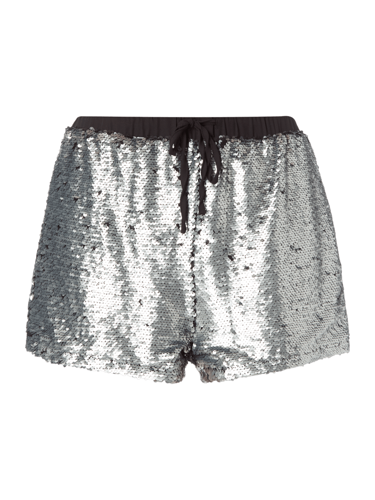 Glamorous Shorts Mit Besatz Aus Wende Pailletten Silber Online Kaufen