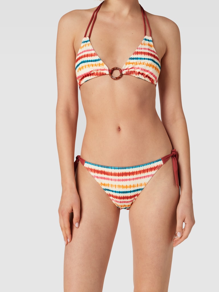 Banana Moon Bikini Slip Mit Strukturmuster Modell Dasia Offwhite