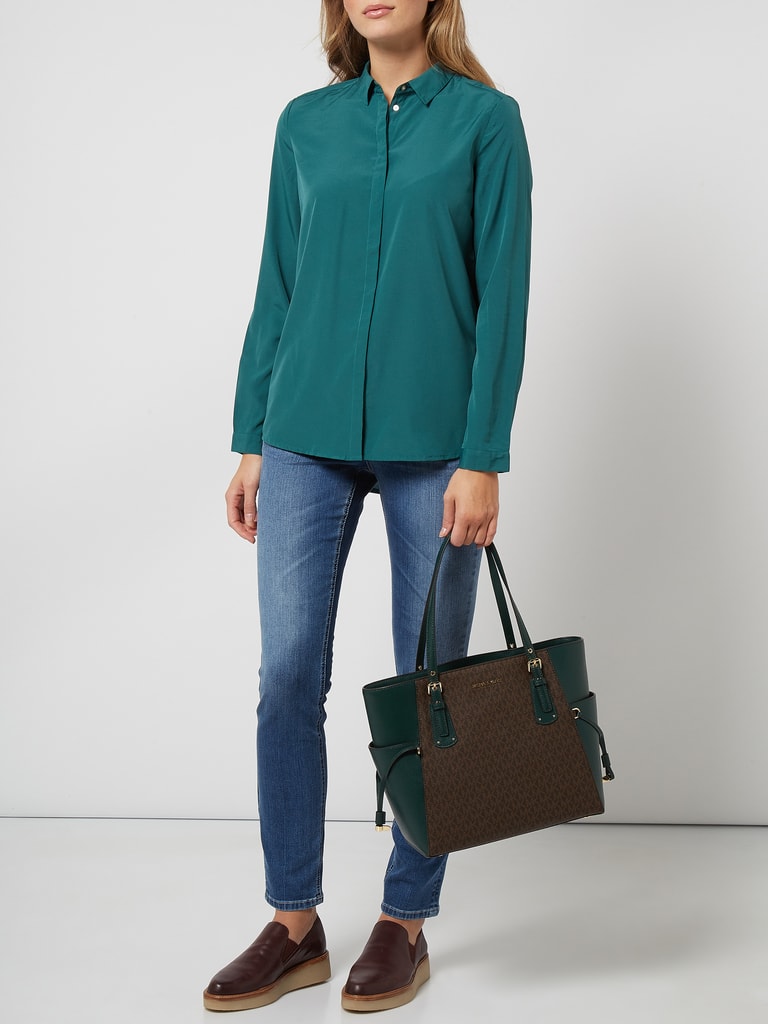 Montego Bluse Mit Verdeckter Knopfleiste Smaragd Online Kaufen