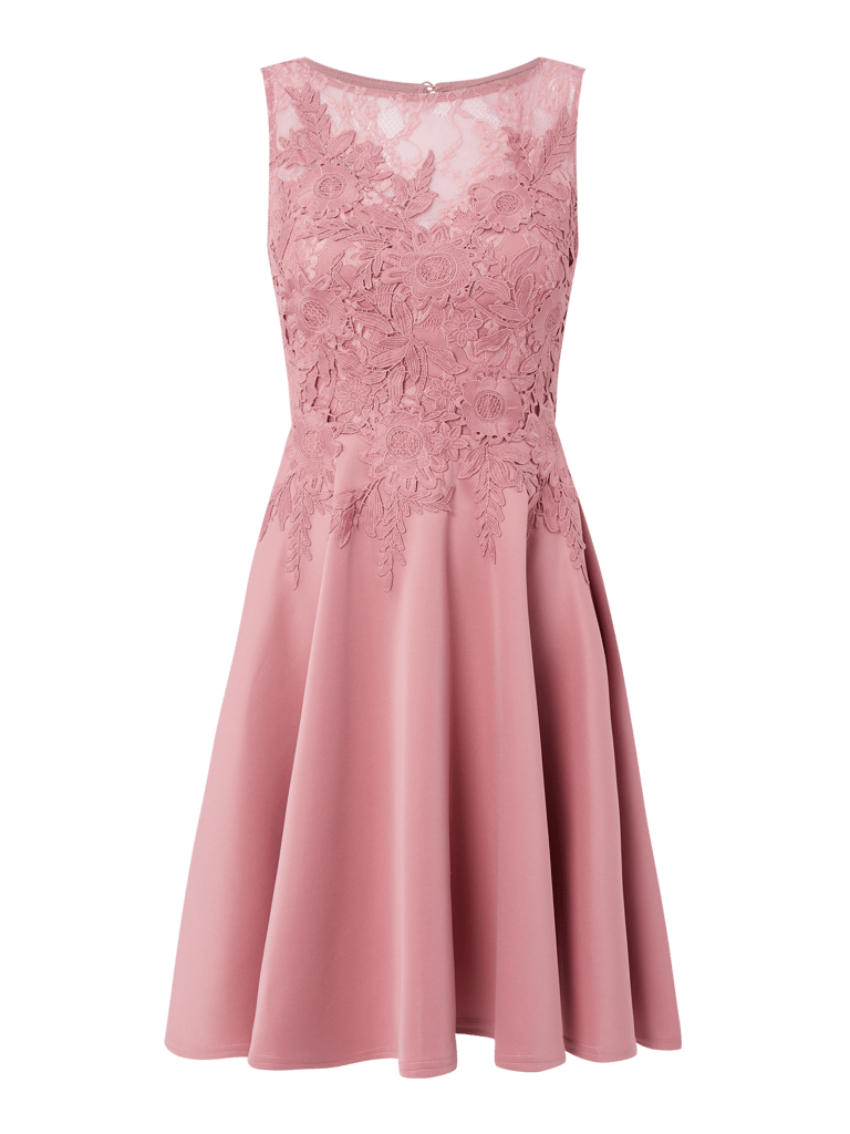 Lipsy Cocktailkleid Aus Floraler Spitze Rosa Online Kaufen