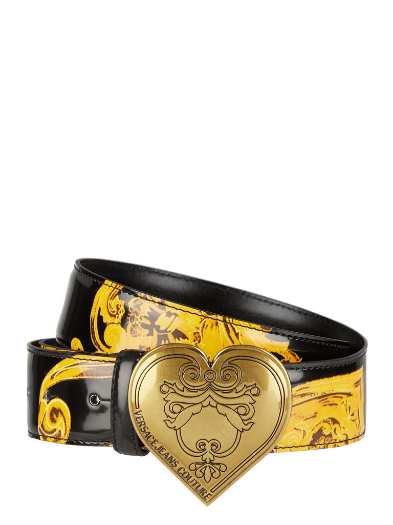 Versace Jeans Couture G Rtel Mit Ornamentmuster Schwarz Online Kaufen