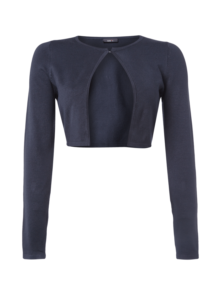 Jake S Collection Bolero Aus Feinstrick Mit Langen Rmeln Marineblau