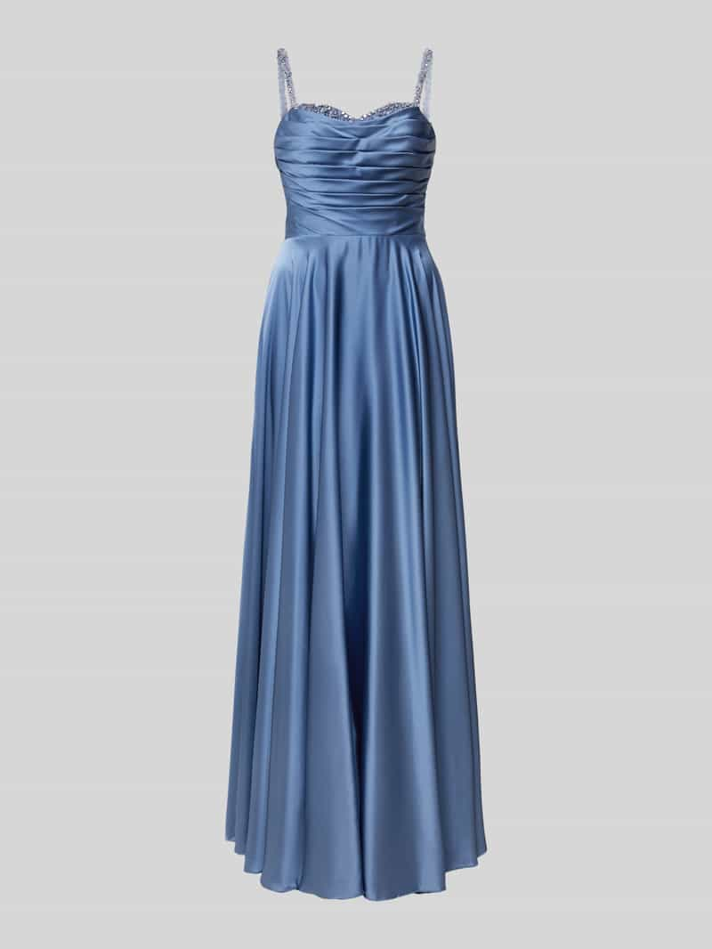 Preisvergleich F R Hey Kyla Abendkleid Mit Gelegten Falten In Blau