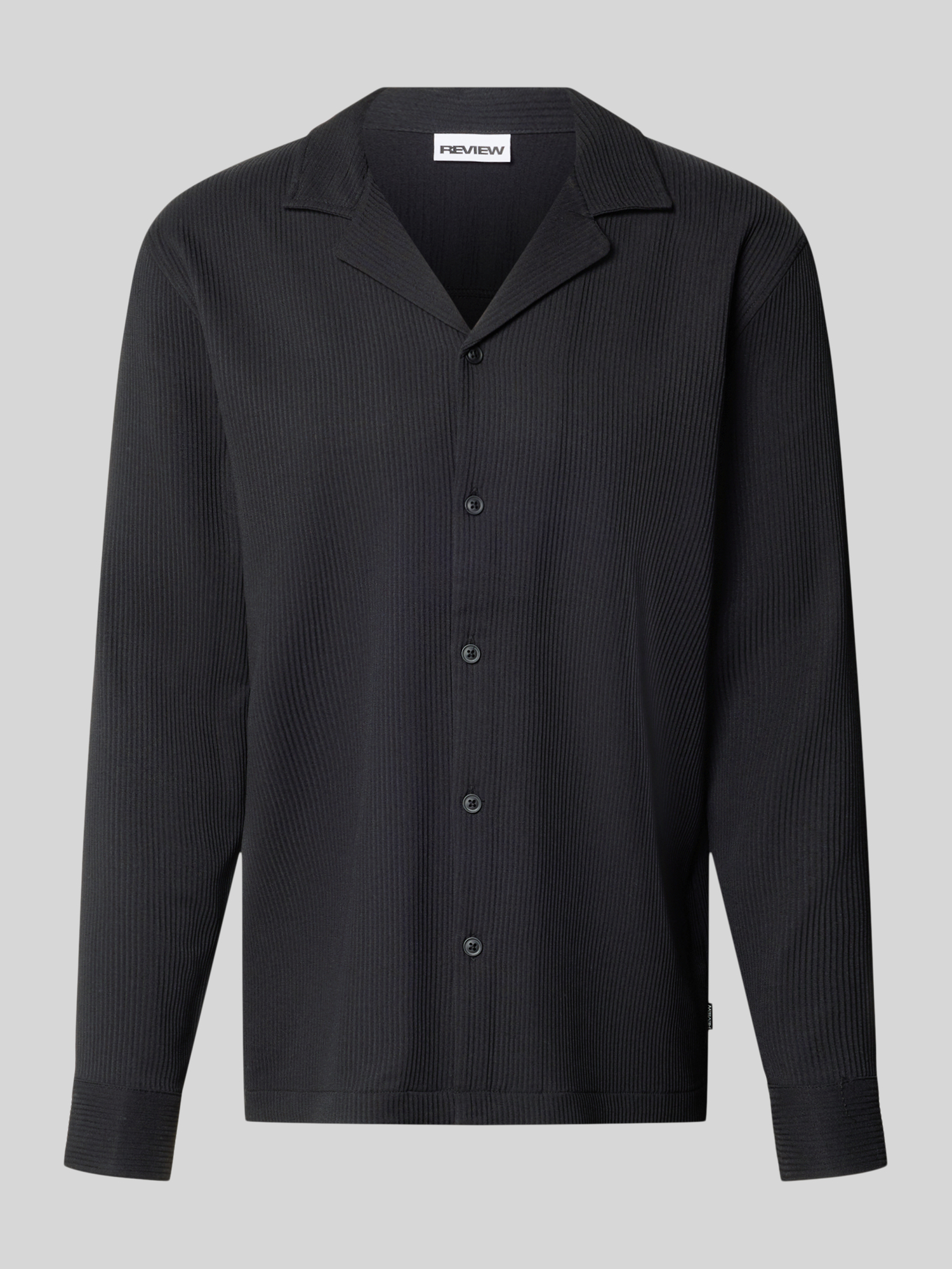 REVIEW Hemd Herren L Schwarz