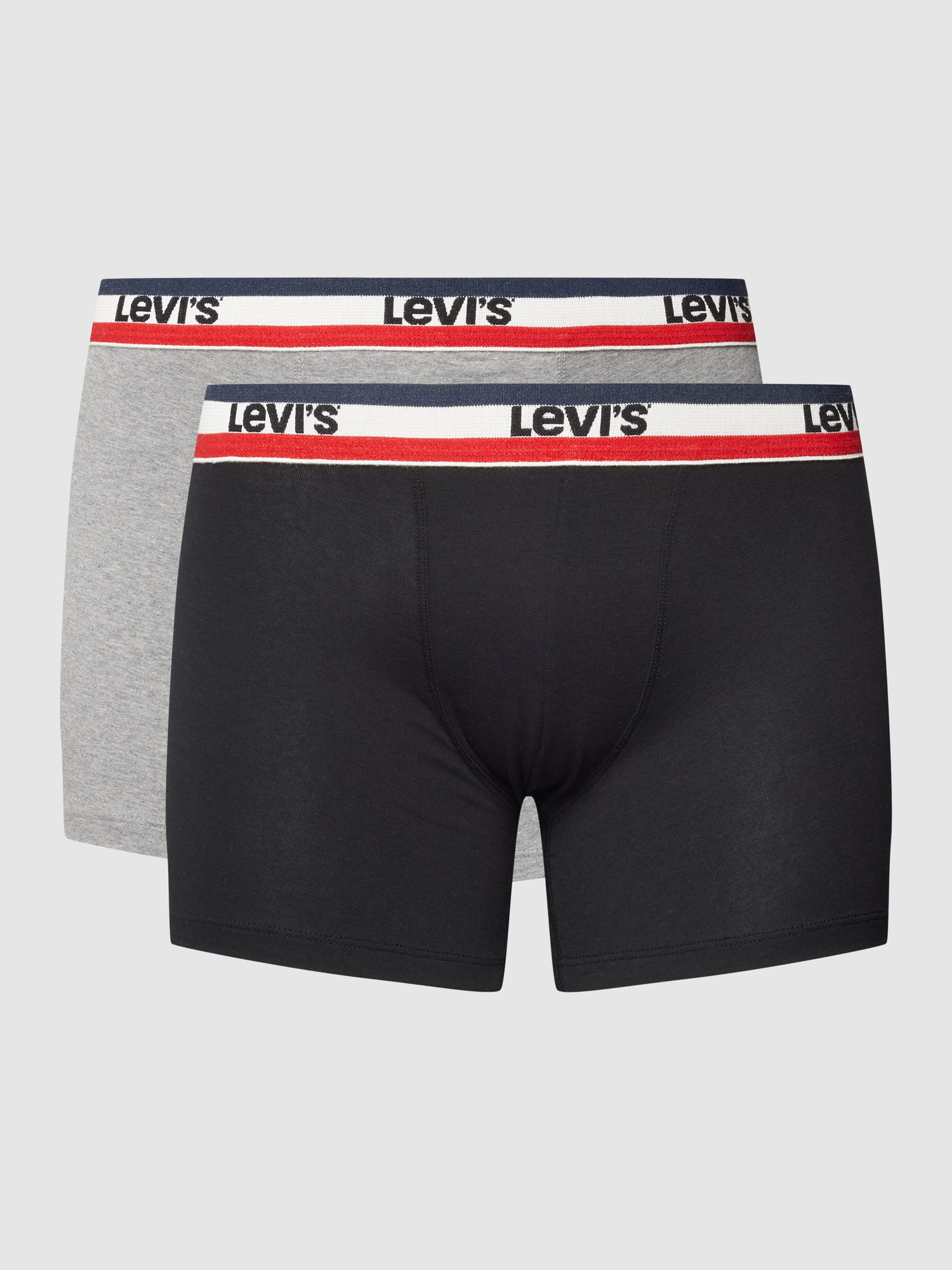 Levis, Herren, Unterhosen, Sportswear Logo, Mehrfarbig, Schwarz, Grau, (2er Pack, S) - Bild 2