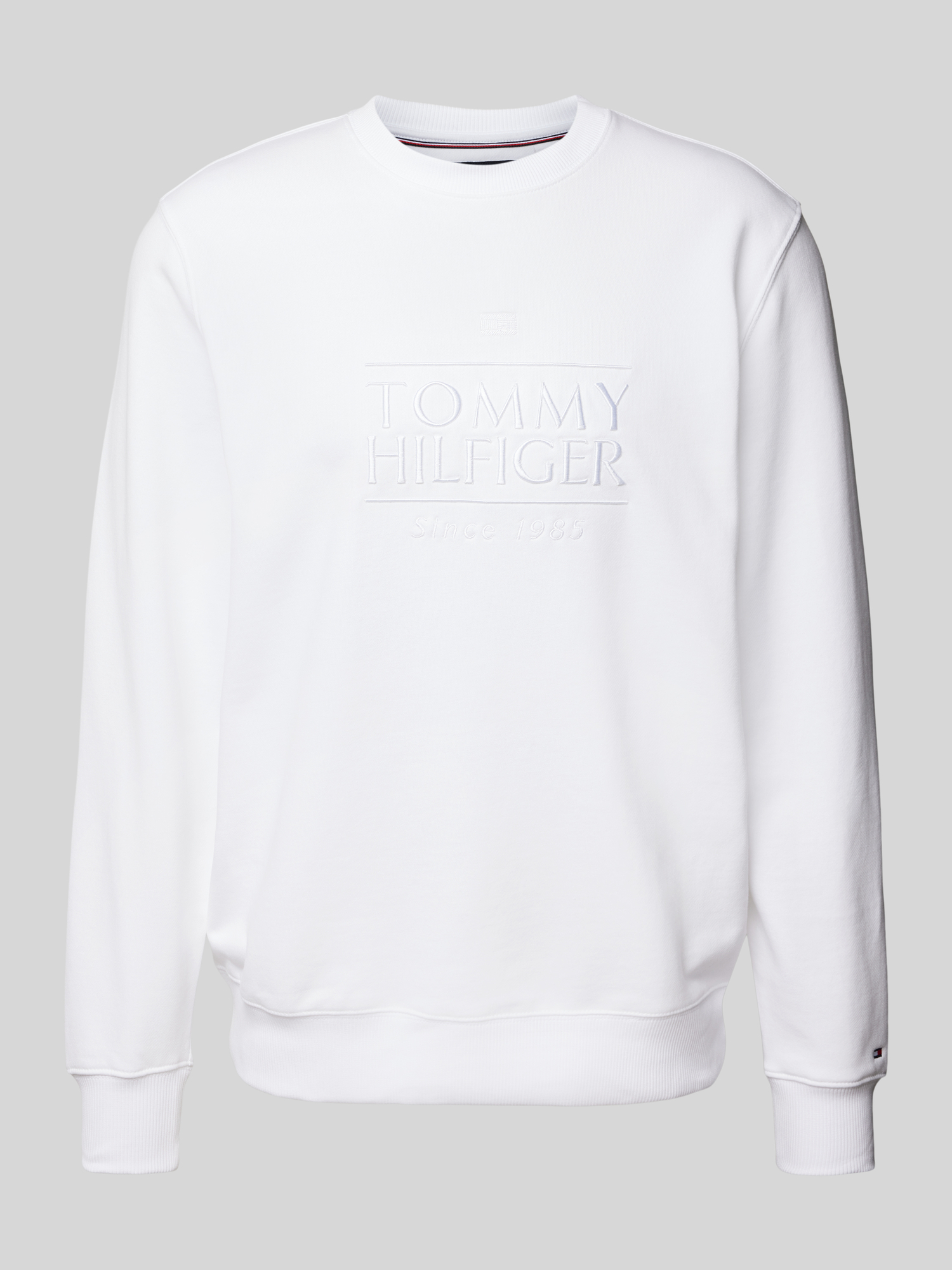 Tommy Hilfiger Herren Sweatshirt Baumwolle Weiss XL