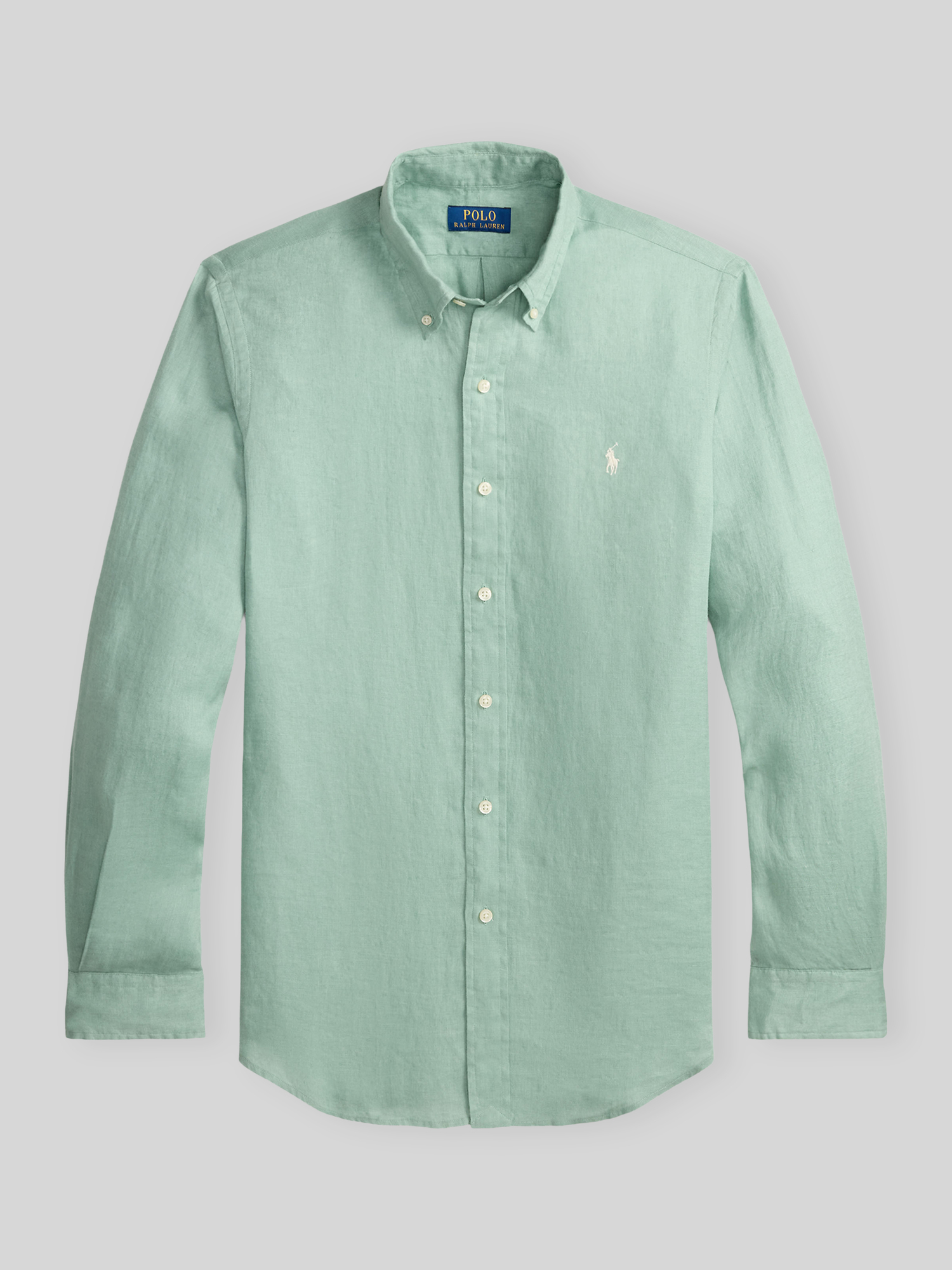 Polo Ralph Lauren - Herren - Leinenhemd - M - Mint