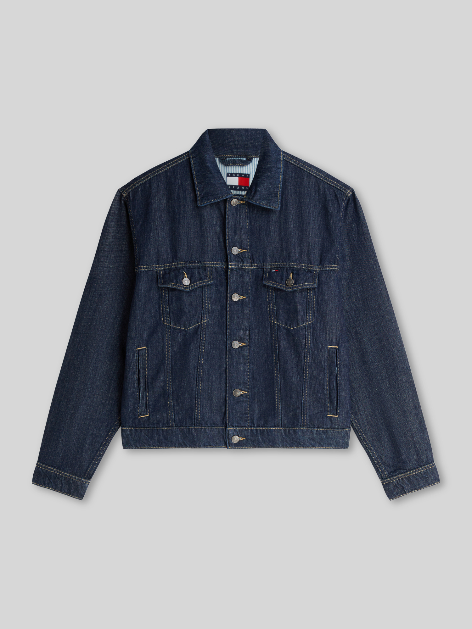 Tommy Jeans - Herren - Jeansjacke - Regular Fit - Dunkelblau - S