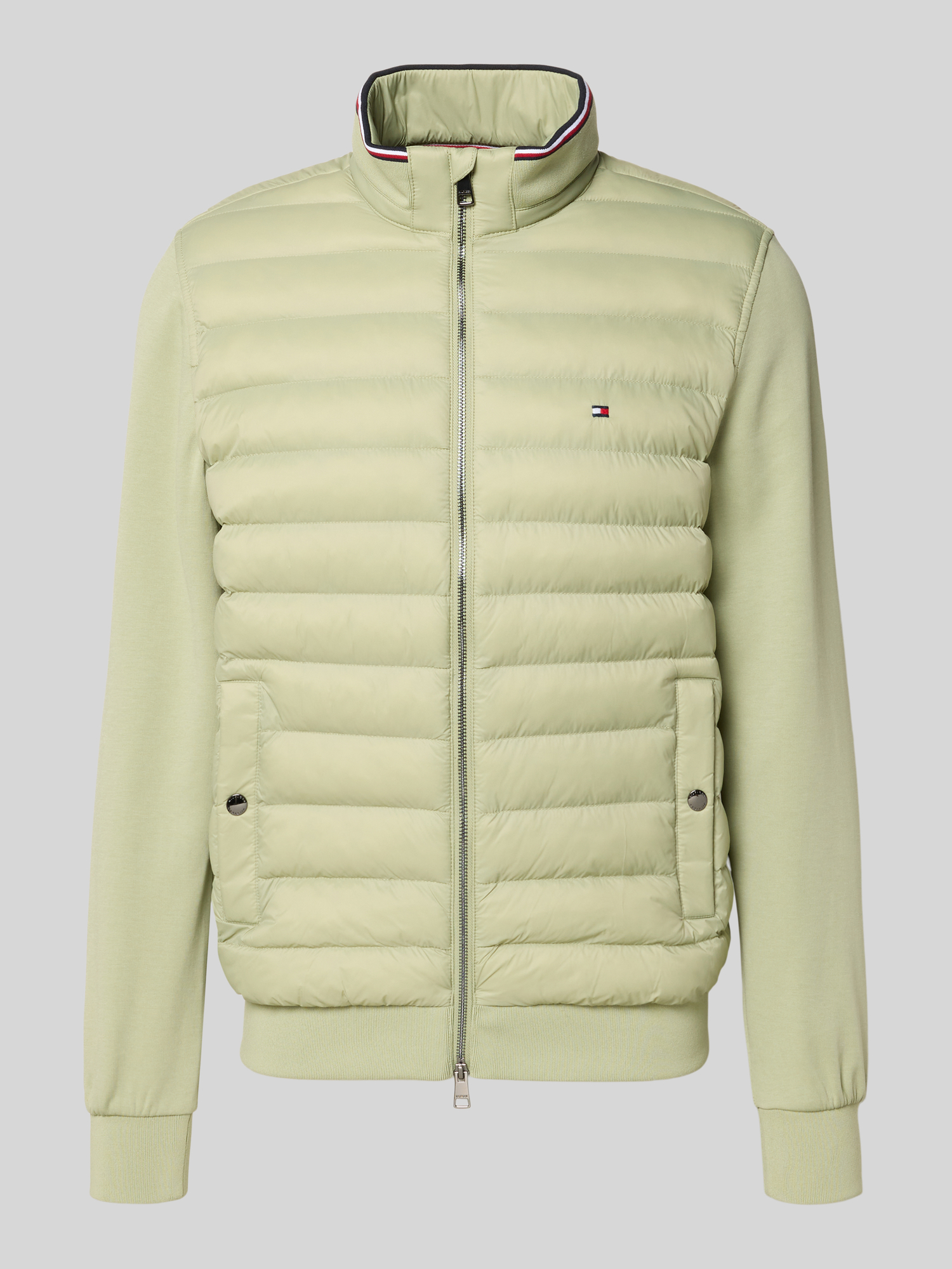 Tommy Hilfiger Herren Steppjacke L Oliv 72% Baumwolle