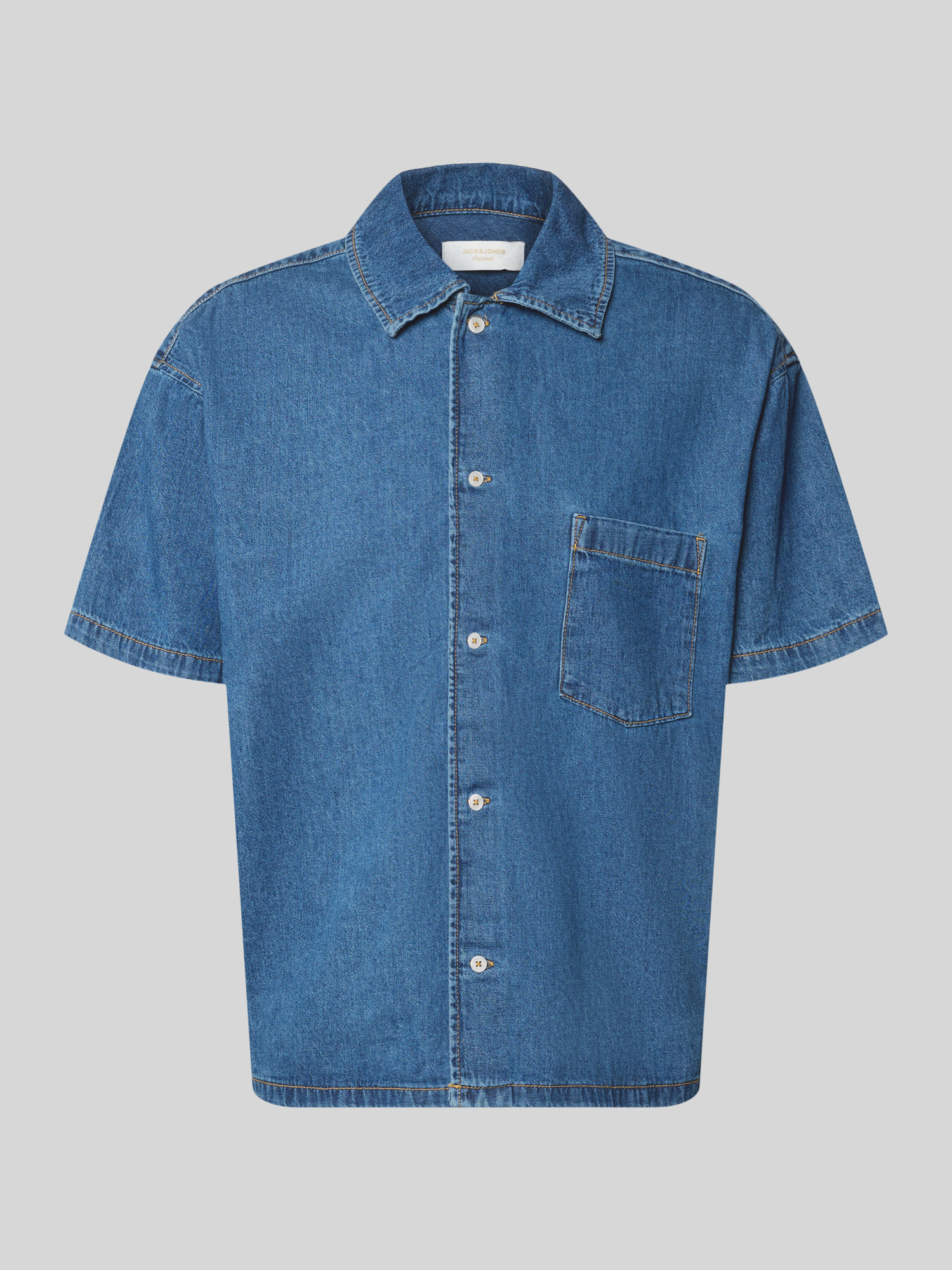 JACK & JONES Male Jeanshemd Cropped Fit Jeanshemd - Bild 2
