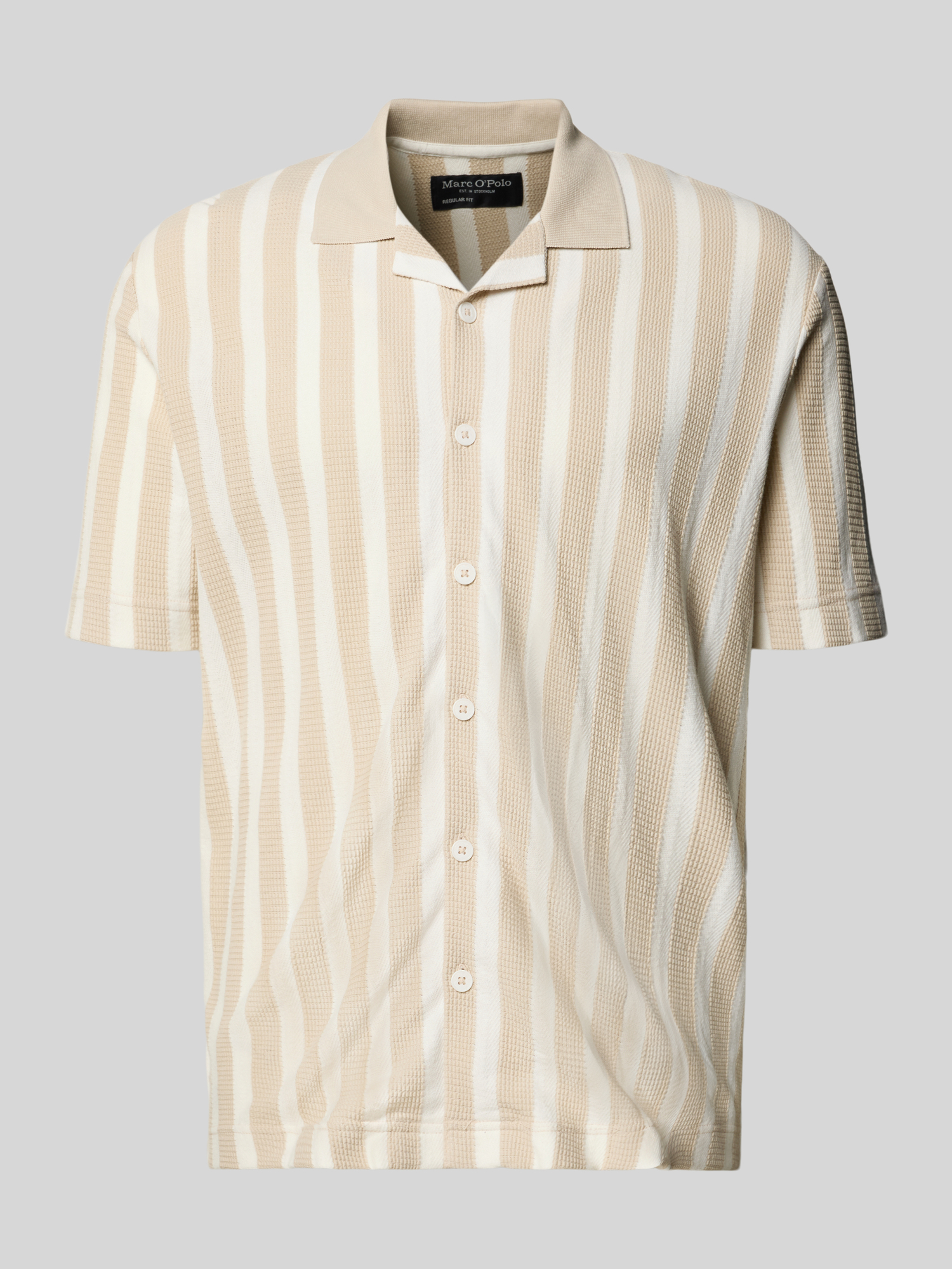 Marc O'Polo - Herren - Freizeithemd - XXL - Beige - Baumwolle