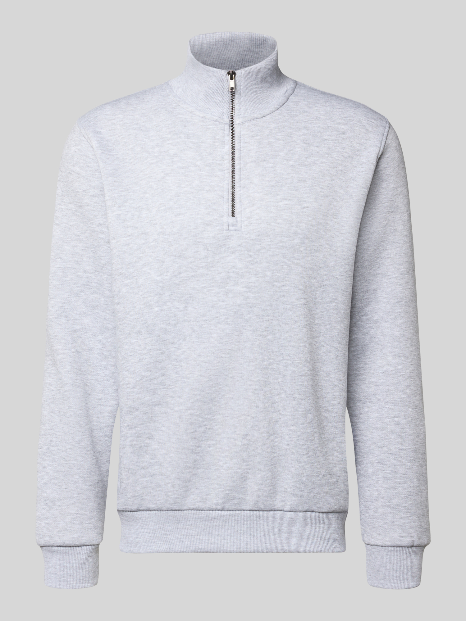 Jack & Jones Herren Troyer Pullover Gr. XXL Hellgrau Melange - Bild 8