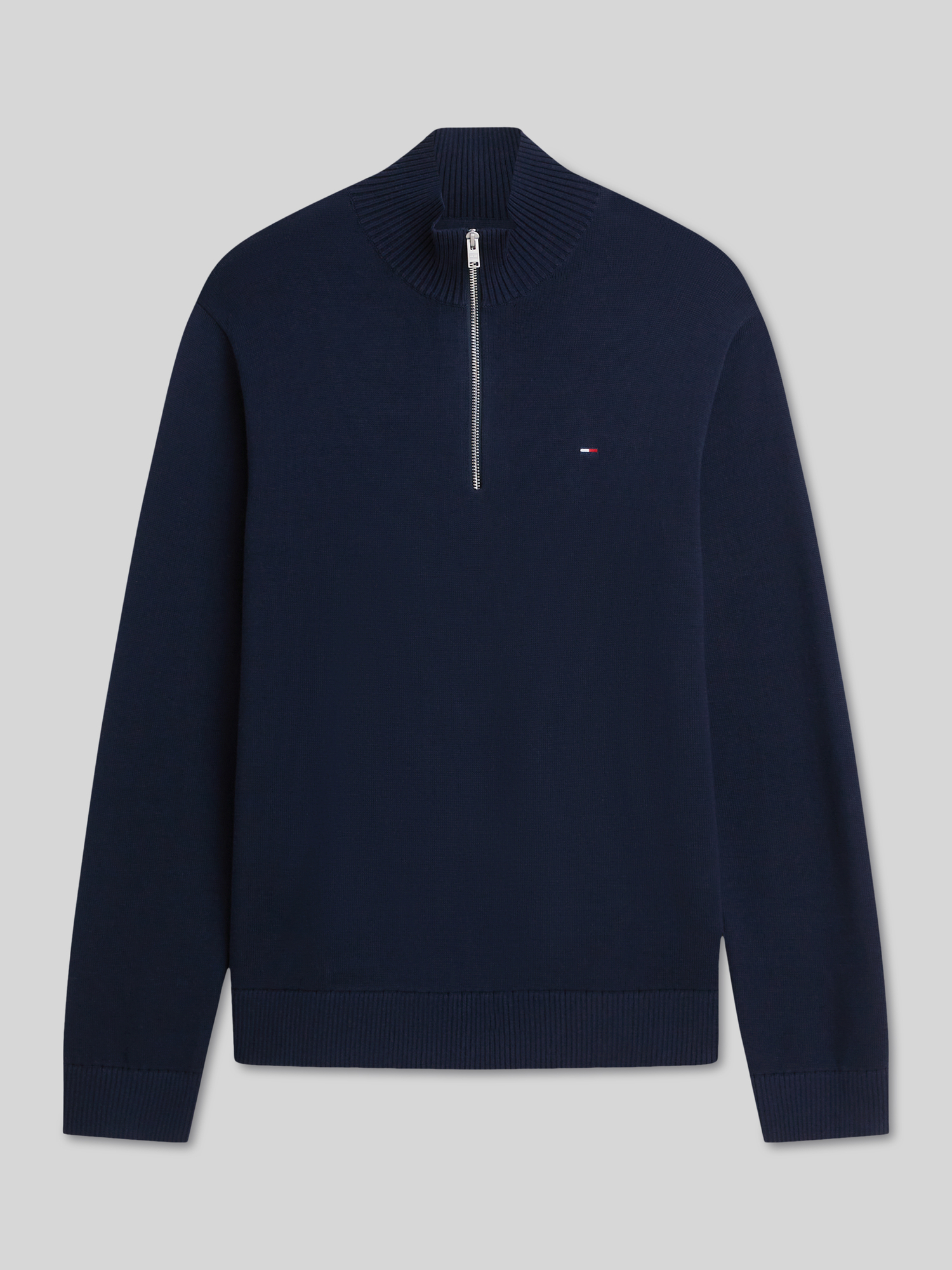 Tommy Jeans Herren Dunkelblau Tommy Hilfiger Troyer, Blau, Gr. Xl - Bild 6