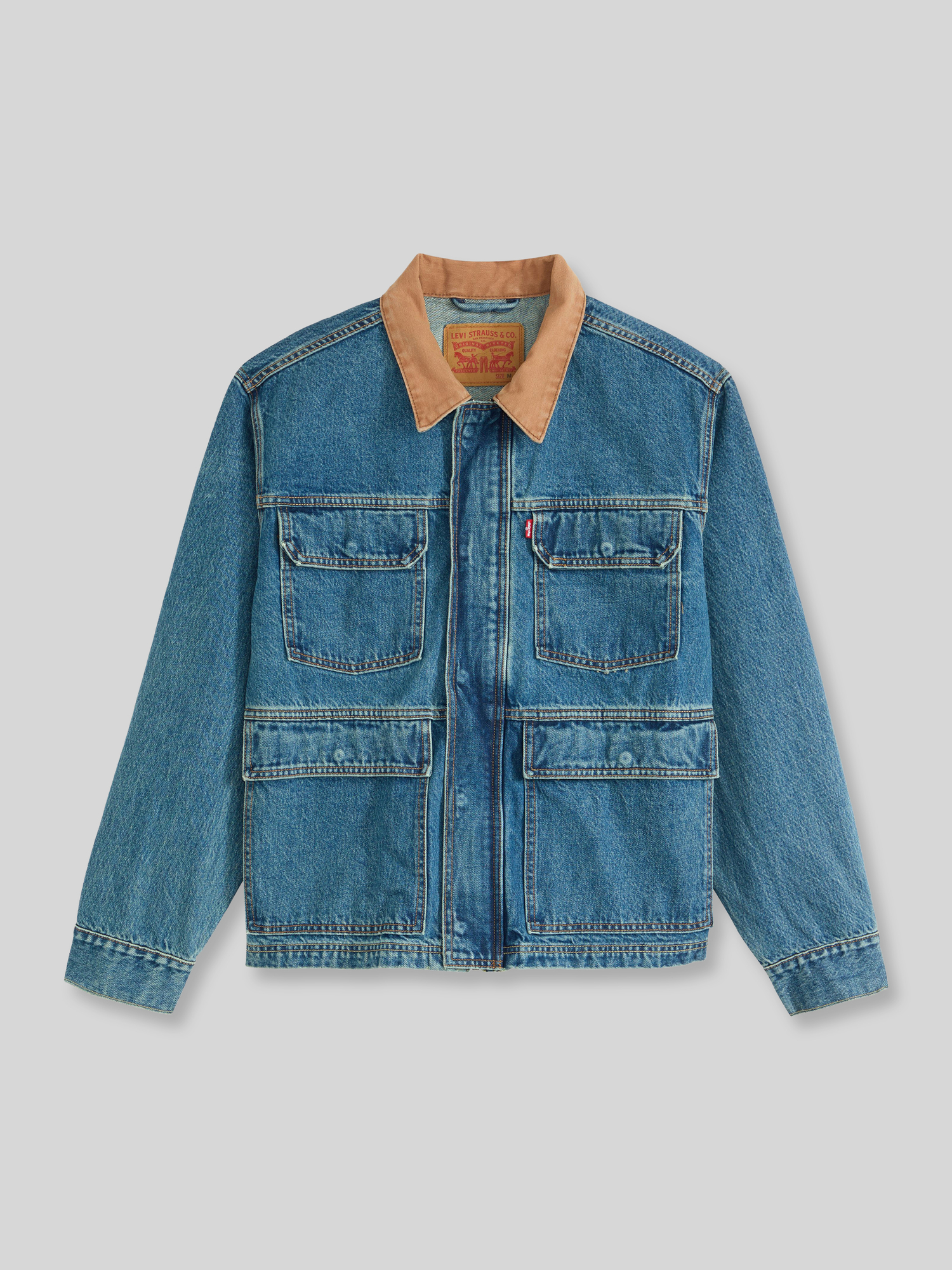 Levi's® Herren Jeansblau Jeansjacken, Blau, Gr. S