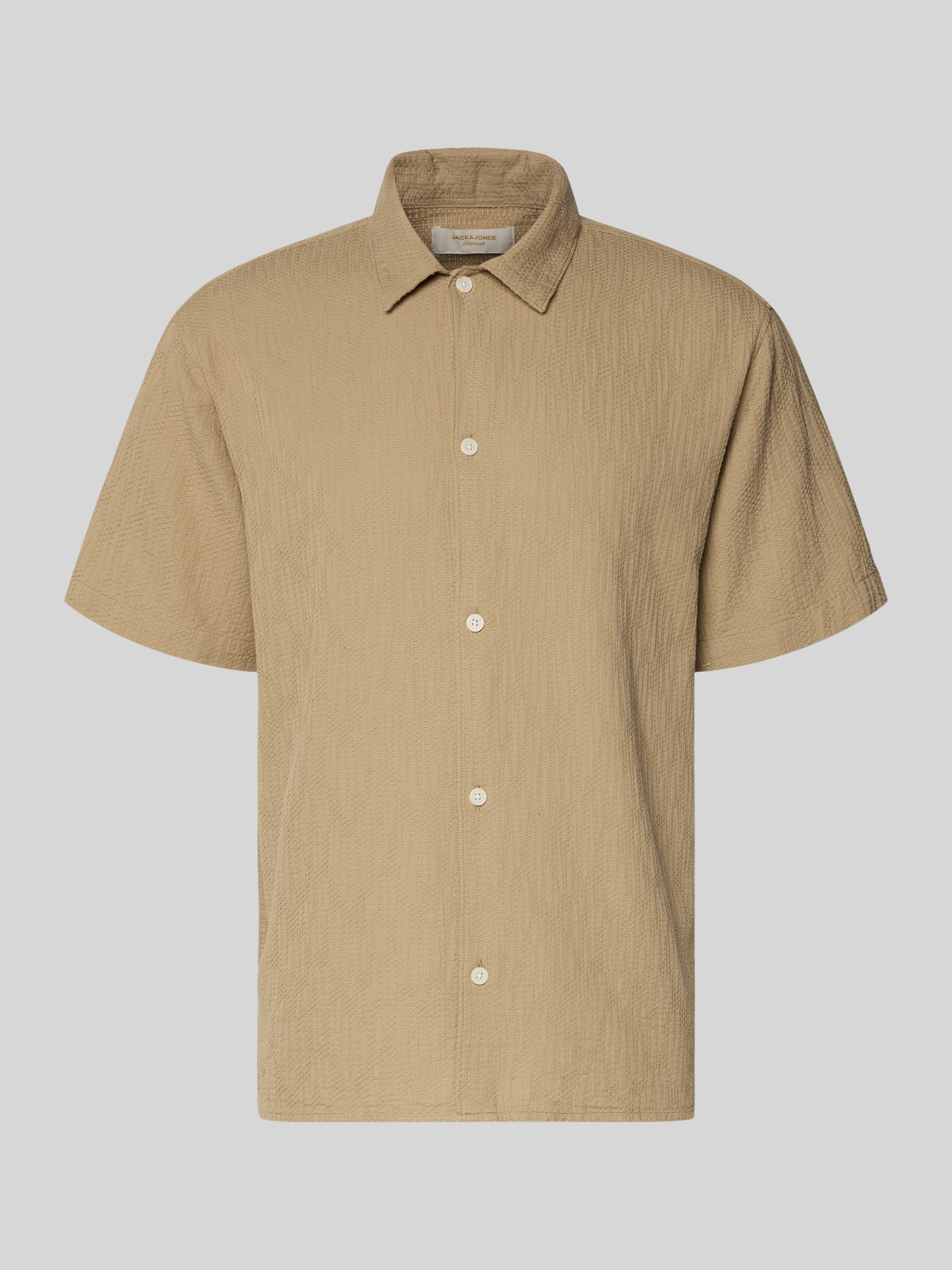 jack & jones - Herren Hemd - Regular Fit - L - Beige