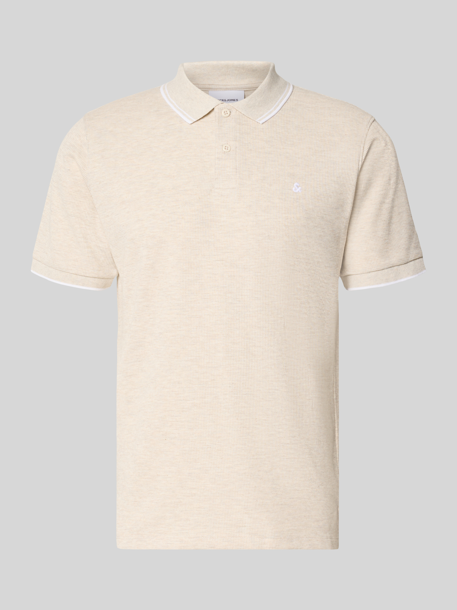 JACK & JONES - Herren - Poloshirt - AUSTIN - Offwhite - L