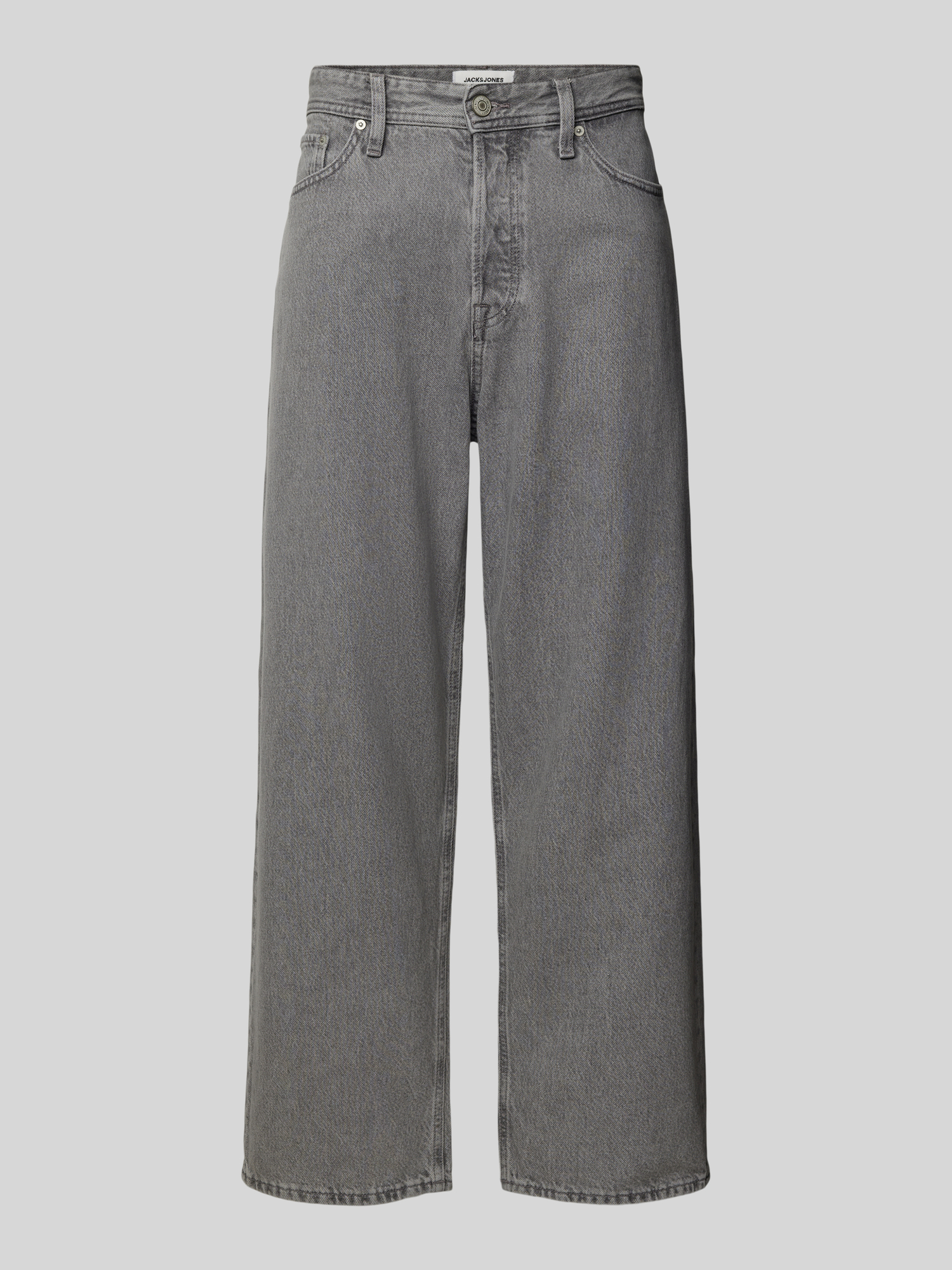 Jack & Jones Herren Baggy Jeans - Baumwolle - Mittelgrau - 31/30