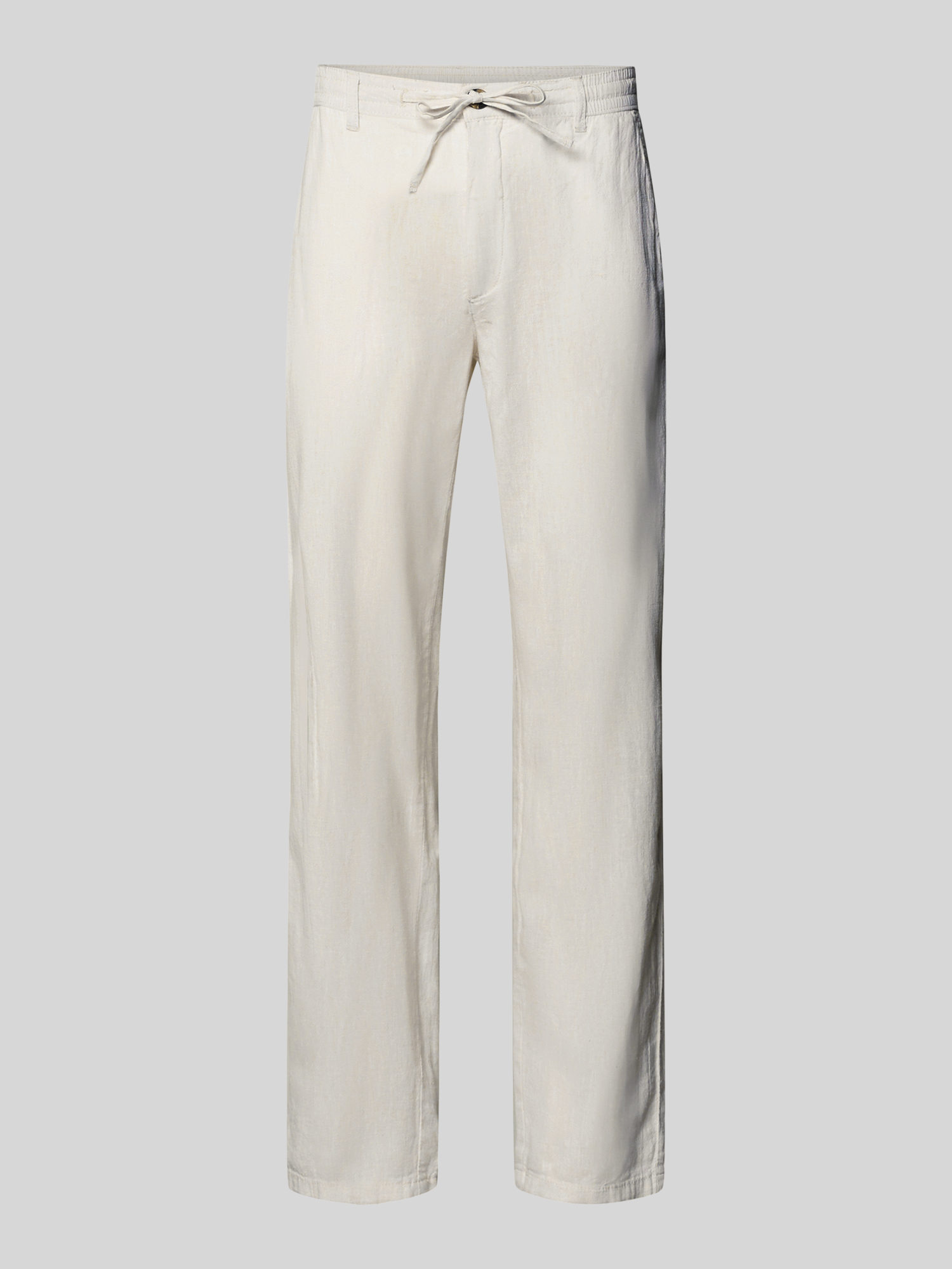 Lindbergh Herren Leinenhose Regular Fit Weiß XL